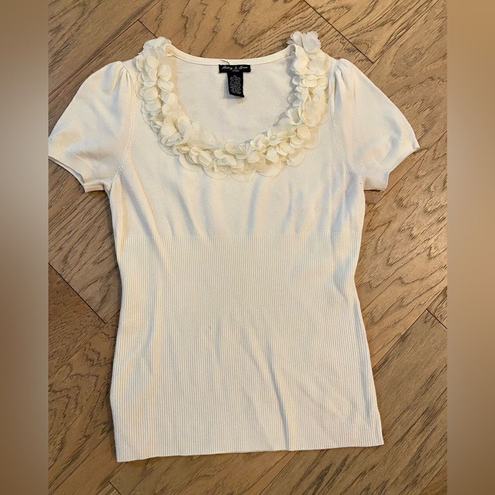 Audrey & Grace Floral Short Sleeve Top